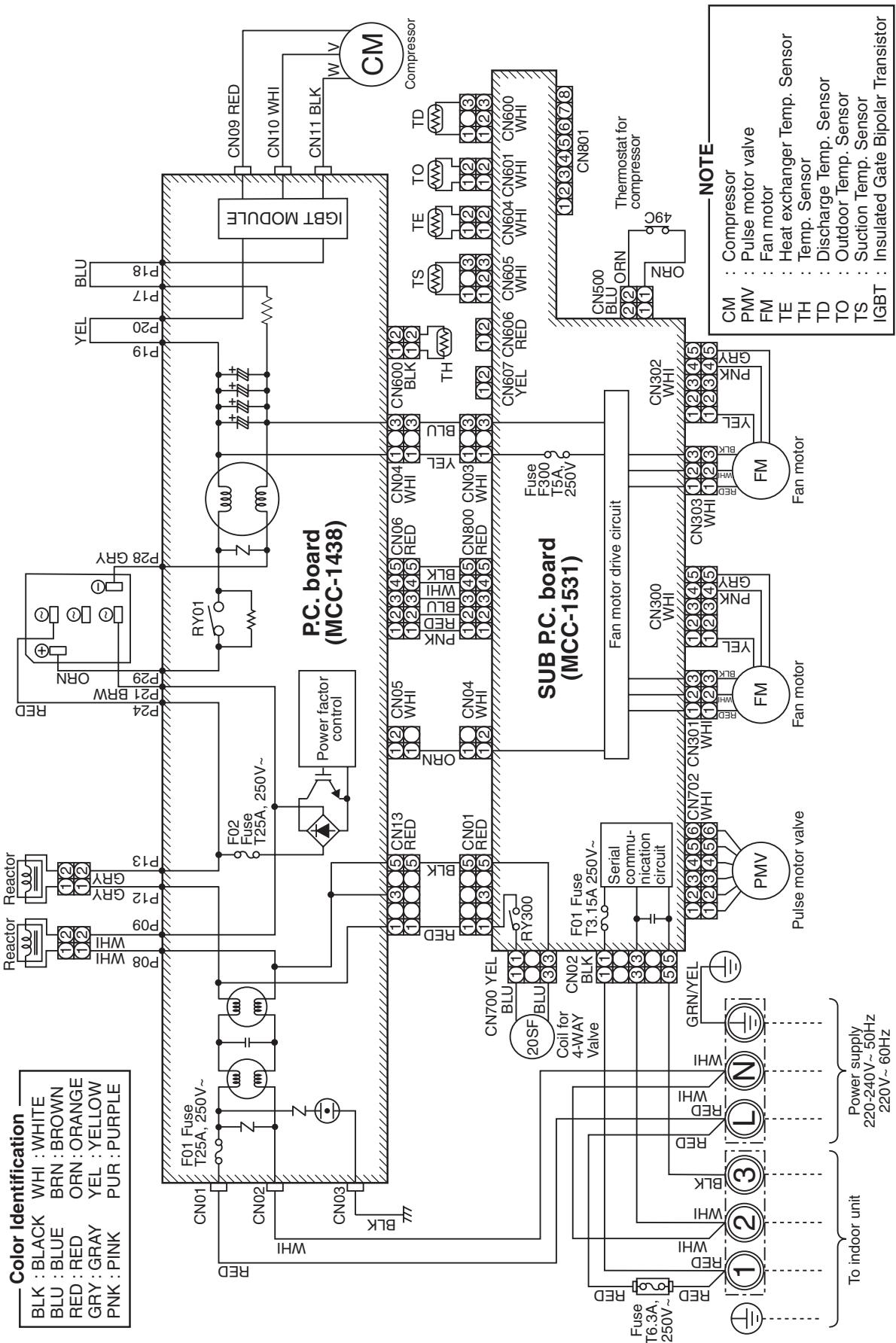 TOSHIBA RAV-SP1402AT-E - 3-3. Wiring Diagram - 2