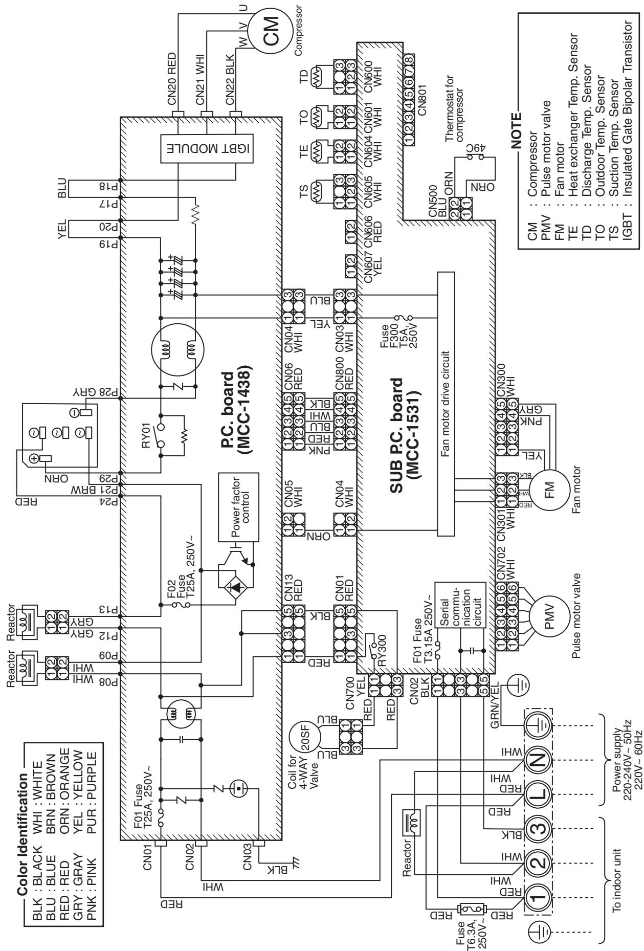 TOSHIBA RAV-SP1402AT-E - 3-3. Wiring Diagram - 1