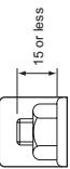 TOSHIBA RAV-SP1604AT8-E - Set the out margin of the anchor bolt to 15mm or less. - 1