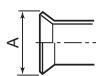 TOSHIBA RAV-SP1604AT8-E - Flaring diameter size: A (Unit: mm) - 1