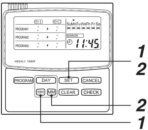 TOSHIBA TCB-SC642TLE2 - Setup of the present time - 1