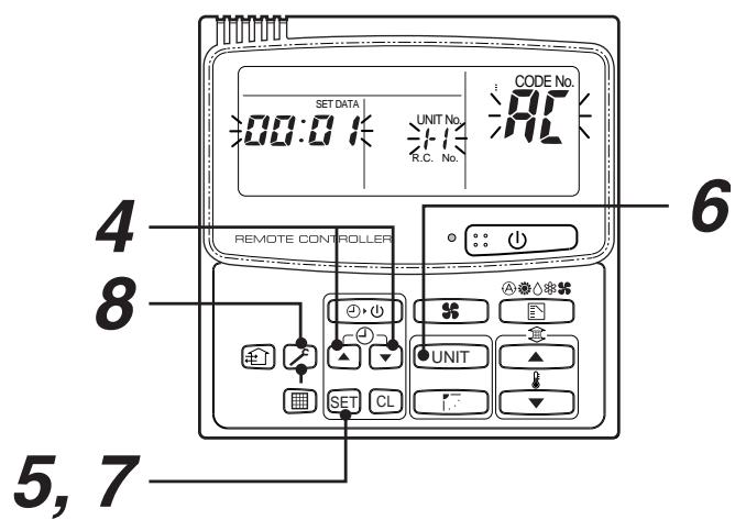 TOSHIBA TCB-SC642TLE2 - 3-2-5 Change of indoor address from remote controller - 3