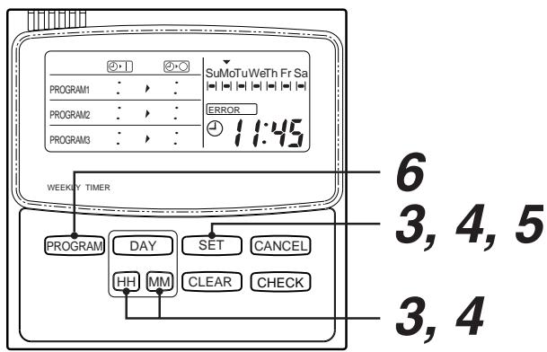 TOSHIBA TCB-SC642TLE2 - Set ON time by HH, MM) buttons, and then push SET button. - 1