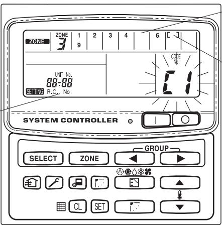 TOSHIBA TCB-SC642TLE2 - Zone registration using the central controller (TCB-SC642TLE) - 1