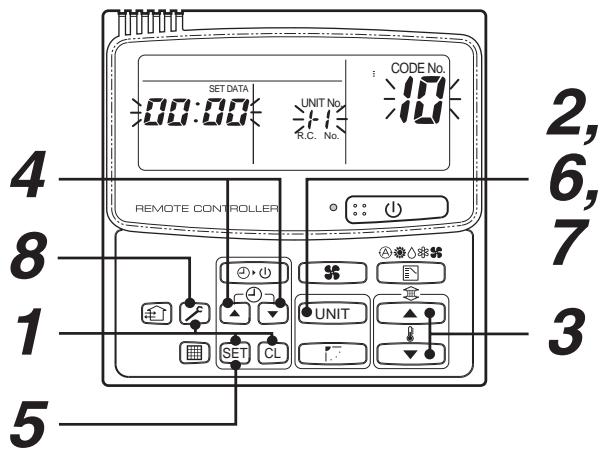 TOSHIBA TCB-SC642TLE2 - 3-2-5 Change of indoor address from remote controller - 1