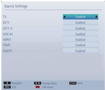 TOSHIBA W1333 - Configuring Source Settings - 1