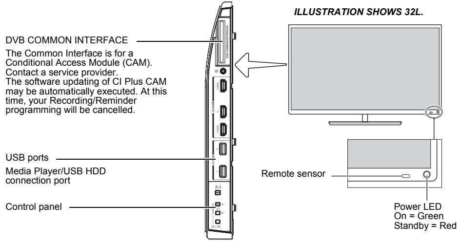 TOSHIBA W4333 - Controls and input connections - 1