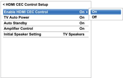 TOSHIBA W4333 - Enable HDMI CEC Control - 1