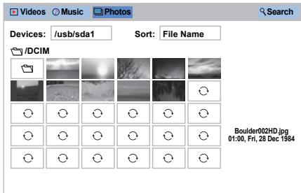 TOSHIBA W4333 - Photos List (USB and Network Player Photo) - 1