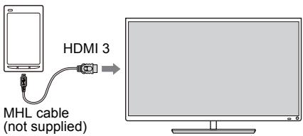 TOSHIBA W4333 - Connecting an MHL-compatible device - 1