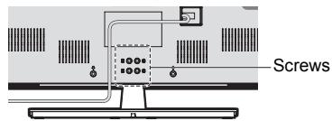 TOSHIBA W4333 - Removing the Pedestal Stand: - 1