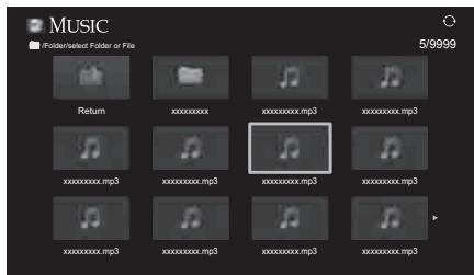 MUSIC Folder/selected Folder or File 5/9999 Return xxxxxxxxx xxxxxxxxx.mp3 xxxxxxxxx.mp3 xxxxxxxxx.mp3 xxxxxxxxx.mp3 xxxxxxxxx.mp3 xxxxxxxxx.mp3 xxxxxxxxx.mp3 xxxxxxxxx.mp3 xxxxxxxxx.mp3 xxxxxxxxx.mp3 xxxxxxxxx.mp3