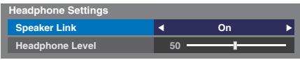 Headphone Settings Speaker Link On Headphone Level 50