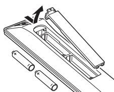 TOSHIBA ZV743 - Inserting batteries and effective range - 1