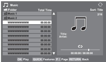 TOSHIBA ZV743 - Playing music files (on a DLN A CERTIFIED ^TM Server or USB device) - 1