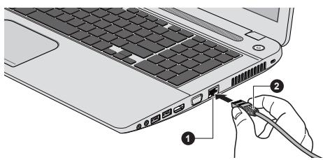 TOSHIBA C70D-A-111 - Connecting the LAN cable - 2