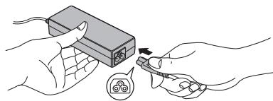 TOSHIBA C70D-A-111 - Connecting the AC adaptor - 3
