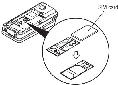 SHARP 903SH - Inserting the SIM Card and the Battery - 2