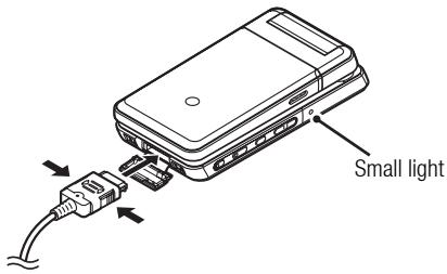 SHARP 903SH - Using the Charger - 1