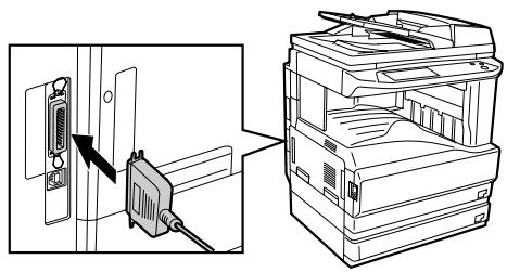 SHARP AR-M236 - Connexion d'un cable parallele - 1