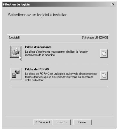 SHARP AR-M236 - Installation sous windows 95/98/me/nt 4.0/2000 (câble parallèle) - 2