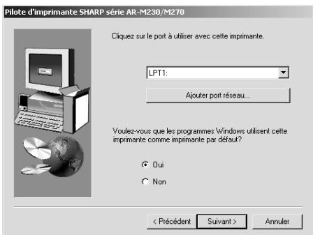 SHARP AR-M236 - Installation sous windows 95/98/me/nt 4.0/2000 (câble parallèle) - 5