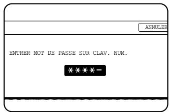 SHARP AR-M451 - Définissez un mot de passer pour le dossier (entrez un mot de passer à 5 chiffres à l'aide des touches numériques). - 1