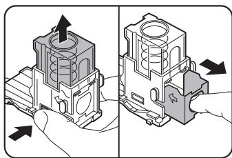 SHARP AR-M451 - Retirez la cartouche d'agrafes vide. - 1