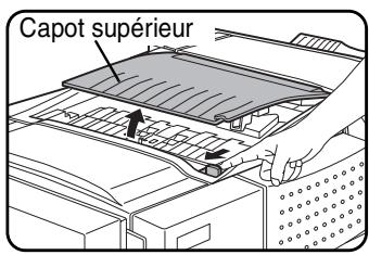 SHARP AR-M451 - Ouvrez le capot supérieur du finisseur. - 1