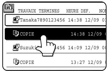 SHARP AR-M451 - Appuyez sur la touche correspondant au fichier souhaité. - 1