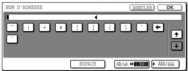 SHARP AR-M451 - Entrez le chiffre ou le symbole souhaité. - 2