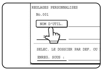 SHARP AR-M451 - Appuyez sur la touche [NOM D'UTIL..]. - 1