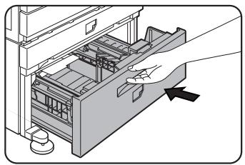 SHARP AR-M451 - Poussez délicatement le magasin grande capacité dans l'appareil. - 1