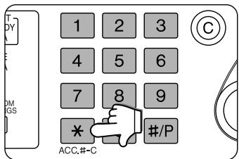 SHARP AR-M451 - Une fois le travail de copie terminé, appuyez sur la touche [×] (touche [ACC.#-C]) - 1
