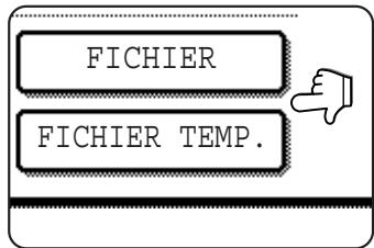 SHARP AR-M451 - Si nécessaire, appuyez sur la touche [FICHIER] ou [FICHIER TEMP.]. - 1