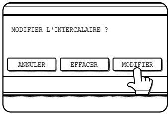 SHARP AR-M451 - Les couvertures/intercalaires qui ont eté paramétrés s'affichent alors. - 2