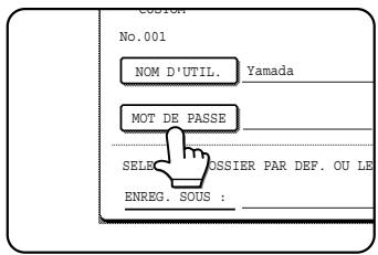 SHARP AR-M451 - Appuyez sur la touche [MOT DE PASSE]. - 1