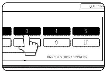 SHARP AR-M451 - Sélectionnez un numéro d'enregistrement pour le programme à effacer. - 1