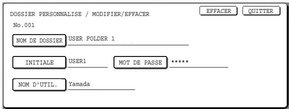SHARP AR-M451 - Editor ou effacer un dossier. - 1