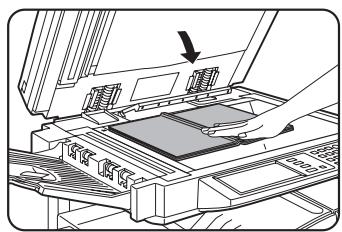 SHARP AR-M451 - Placez les originaux sur la vitre d'exposition. - 1