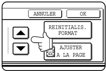 SHARP AR-M451 - Entre les dimensions X (largeur) et Y (longueur) de l'original à l'aide des touches ▼ ▲. - 1