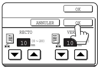 SHARP AR-M451 - Définissez le décalage requis et appuyez sur la touche [OK]. - 1