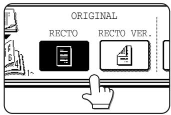 SHARP AR-M451 - Désignez le type d'originaux à copier : recto et recto verso. - 1