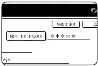 SHARP AR-M451 - 14Vos retournerez à l'écran de l'étape 10. Le mot de passage qui a été définis s'affiche avec " ※ ". - 1