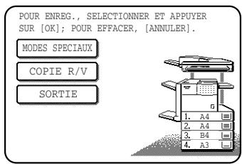 SHARP AR-M451 - Sélectionnez les réglages copie que vous souhaitez enregistrer dans le programme de travail. - 1