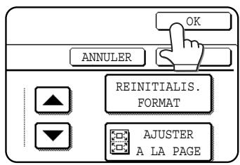 SHARP AR-M451 - Appuyez sur la touche [OK] extérieure. - 1