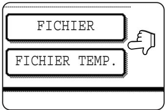 SHARP AR-M451 - Si nécessaire, appuyez sur la touche [FICHIER] ou [FICHIER TEMP.]. - 1