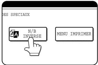 SHARP AR-M451 - Appuyez sur la touche [N/B INVERSE] de l'écran des modes spéciaux (3ème écran). - 1