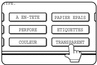 SHARP AR-M451 - Appuyez sur la touche [TRANSPARENT]. - 1