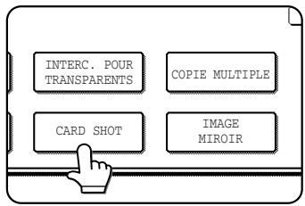 SHARP AR-M451 - Appuyez sur la touche [CARD SHOT] de l'écran des modes spéciaux (2ème écran). - 1